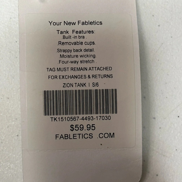 Fabletics Zion Tank in Seafoam Tye-dye Size S - Picture 3 of 3